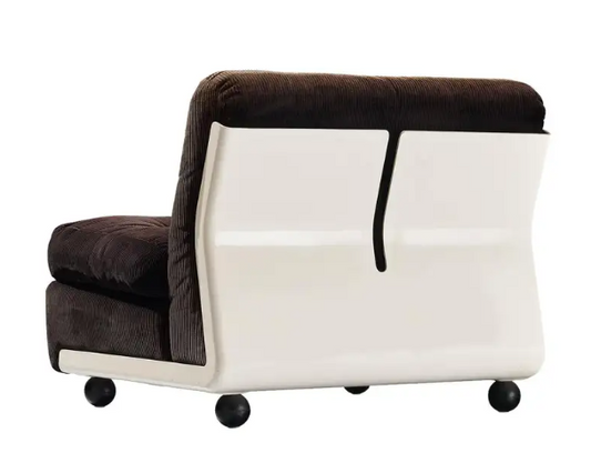 Mario Bellini 'Amanta' Lounge Chair in Brown Fabric