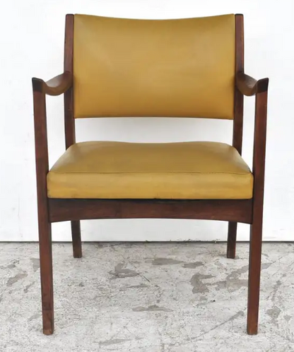 1 Vintage Walnut Johnson Furniture Dining Chair