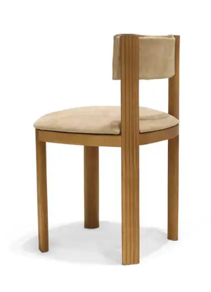 Contemporary Modern 111 Chair in Wood & Fabric by Collector Studio