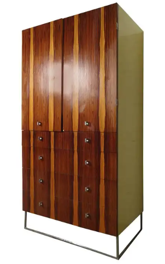 Canadian Vintage Rosewood Wardrobe by Roger Rougier