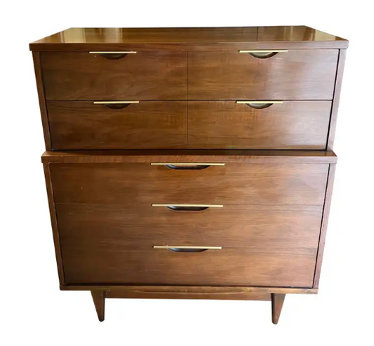 1960s Mid-Century Modern Tableau Highboy Dresser by Kent Coffey