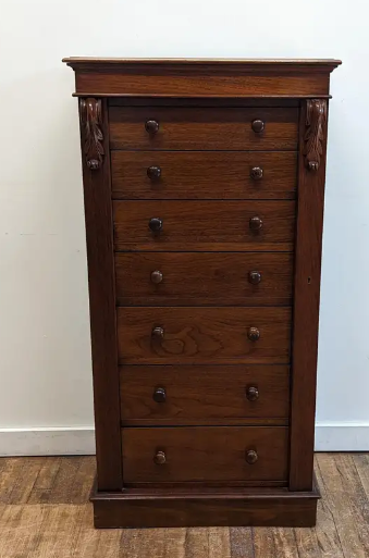 Antique Wellington Chest of Drawers