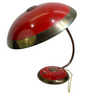 Red Bauhaus Desk Lamp by Helo Leuchten Germany, 1940s