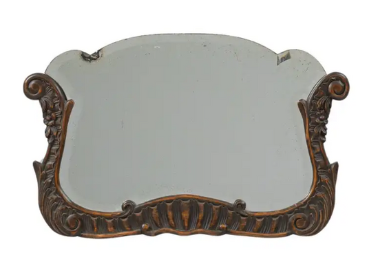 Early 20th Century Belgian Wooden Mirror