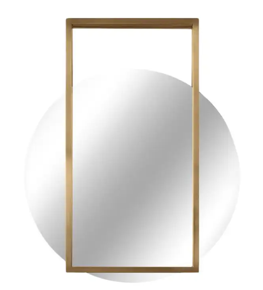 Famed Brass Mirror