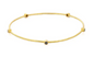 Black Diamond Bangle in 18K Solid Yellow Gold