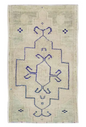 Oriental Hand Knotted Vintage Turkish Mini Rug 1'9" x 2'9" #8666